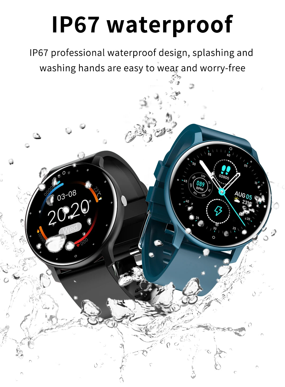LIGE 2026 Smart Watch Women Men Ladies Gift Sport Fitness Men Watches Heart Rate Monitor Waterproof Smartwatch For Android IOS