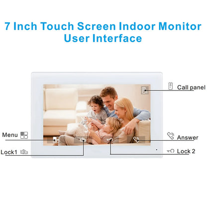 Video Intercom System | 7" Indoor Monitor | Two-Way Audio