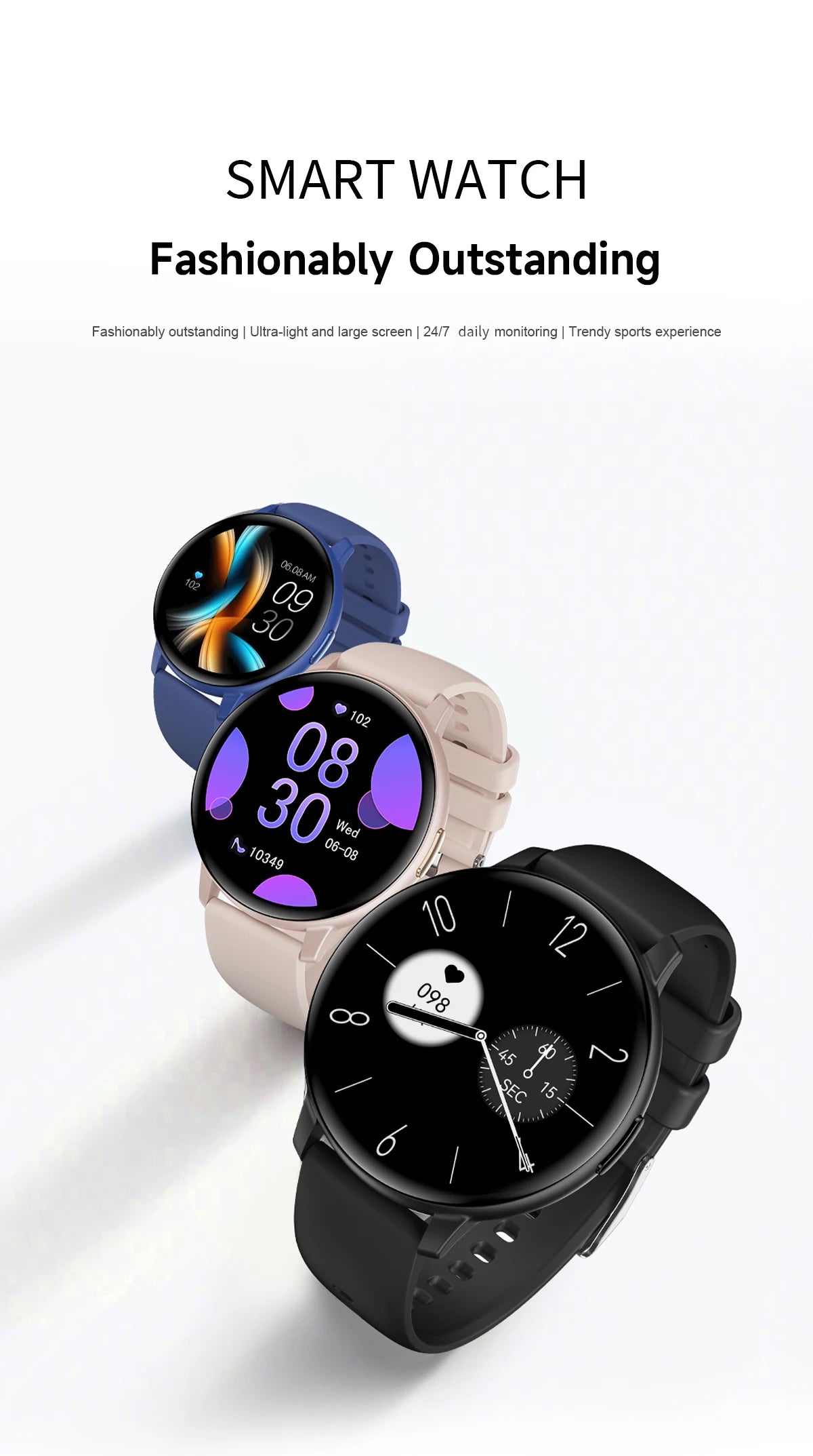 LIGE 2026 Smart Watch Men Women Bluetooth Call Heart Rate Health Monitor 1.38inch HD Screen Fashion Sports Men Smartwatch Women