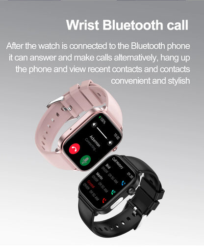 2025New Al Medical Diagnosis Blood Lpids Uric Acid Blood Glucose Smart Watch Men ECG+PPG Voice Bluetooth Call Health Smartwatch