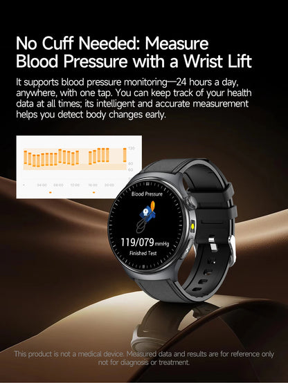 2026 New Accurate Diagnosis Smart Watch Body Fat ECG Blood oxygen BP Health Sport HD AMOLED Screen call Smart watch Men women