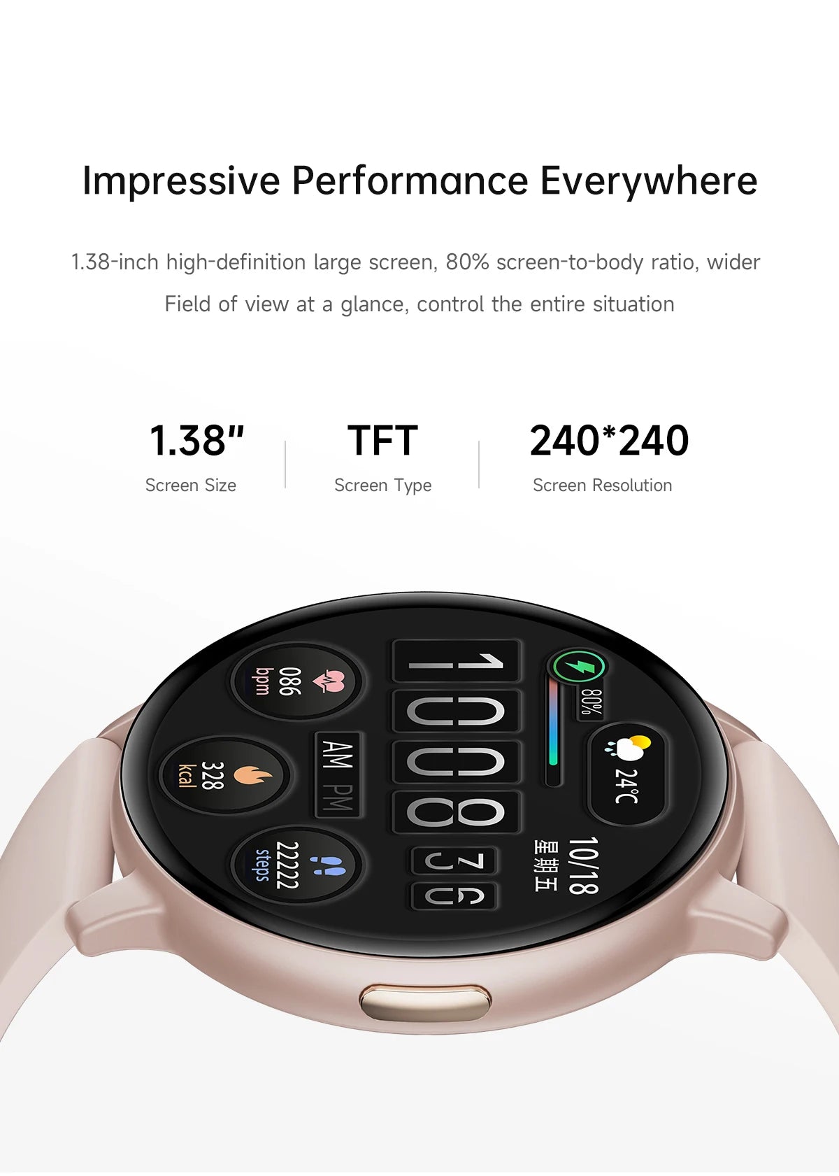 LIGE 2026 Smart Watch Men Women Bluetooth Call Heart Rate Health Monitor 1.38inch HD Screen Fashion Sports Men Smartwatch Women