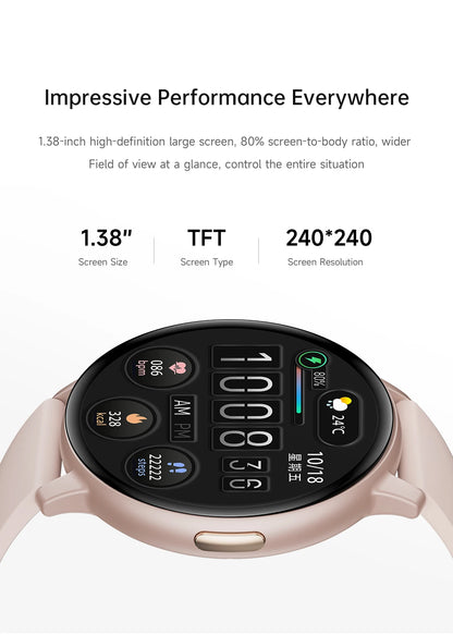 LIGE 2026 Smart Watch Men Women Bluetooth Call Heart Rate Health Monitor 1.38inch HD Screen Fashion Sports Men Smartwatch Women