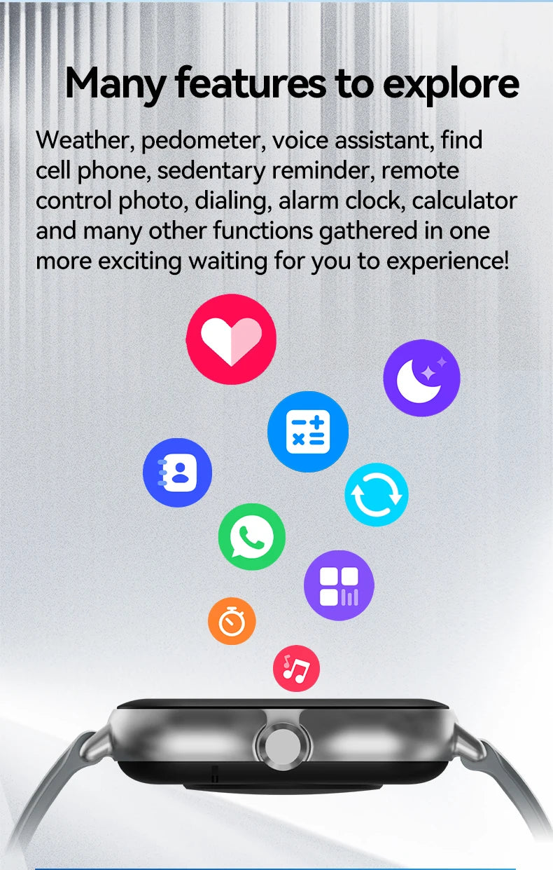 LAXASFIT Y13 pro Max 2026 Smart Watch Full Touch Screen Sports Fitness Bluetooth Digital Smartwatch with Heart Rate Tracker