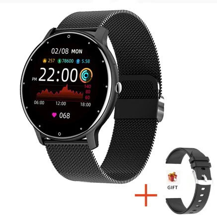 LIGE Smart Watch Women Men Full Touch Screen Bluetooth Call Smartwatch Waterproof Sports Fitness Tracker Watches for Android iOS