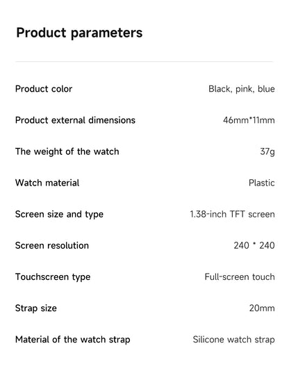 LIGE 2026 Smart Watch Men Women Bluetooth Call Heart Rate Health Monitor 1.38inch HD Screen Fashion Sports Men Smartwatch Women