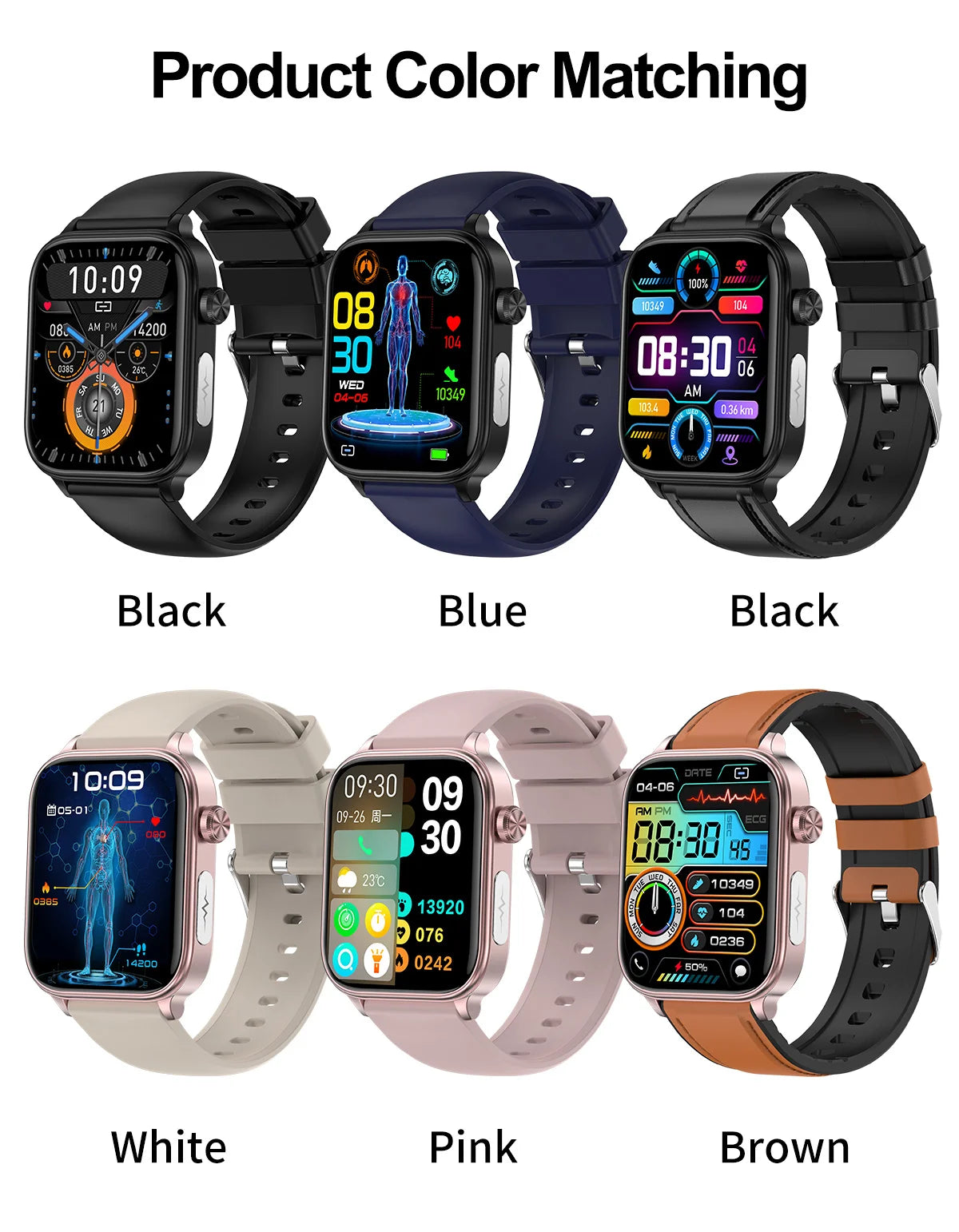 2025New Al Medical Diagnosis Blood Lpids Uric Acid Blood Glucose Smart Watch Men ECG+PPG Voice Bluetooth Call Health Smartwatch