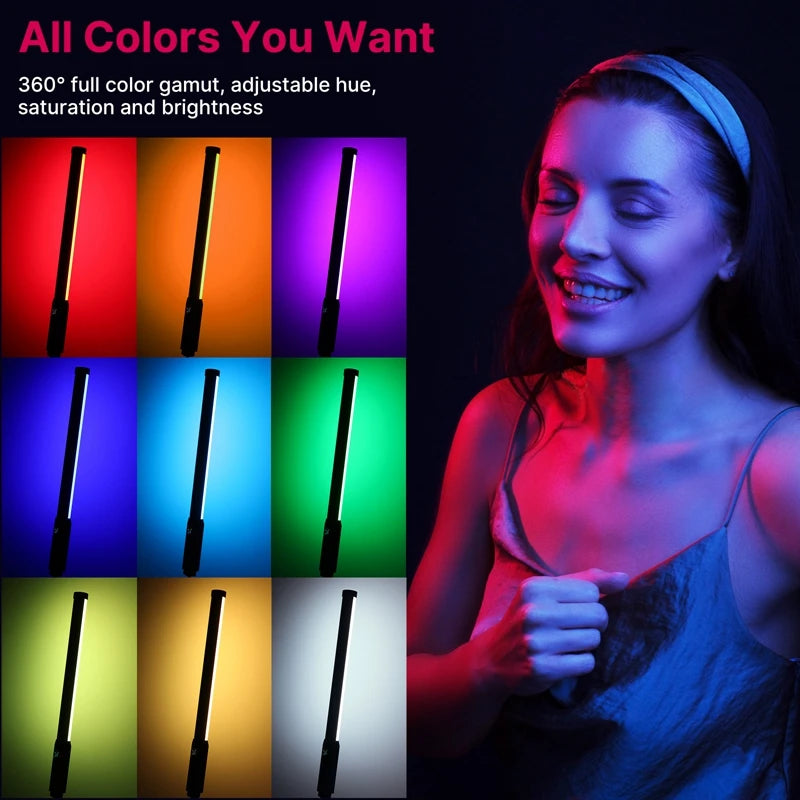 RGB LED Video Light | Content Creator | Adjustable Color