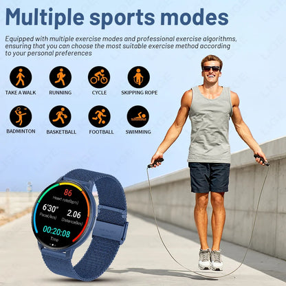 LIGE 2026 Smart Watch Men Women Bluetooth Call Heart Rate Health Monitor 1.38inch HD Screen Fashion Sports Men Smartwatch Women