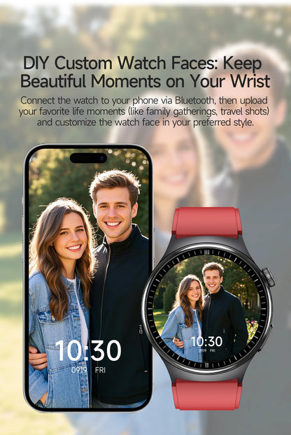 2026 New Accurate Diagnosis Smart Watch Body Fat ECG Blood oxygen BP Health Sport HD AMOLED Screen call Smart watch Men women