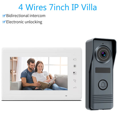 Video Intercom System | 7" Indoor Monitor | Two-Way Audio