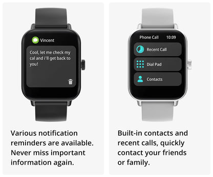COLMI P81 Voice Calling Smart Watch Ultra 1.9 inch Screen 24H Health Monitor 100+ Sports Modes, Bluetooth Smartwatch Men Women
