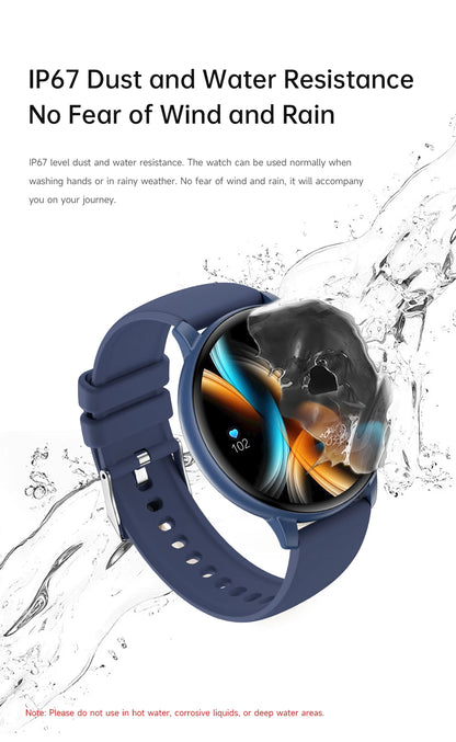 LIGE 2026 Smart Watch Men Women Bluetooth Call Heart Rate Health Monitor 1.38inch HD Screen Fashion Sports Men Smartwatch Women