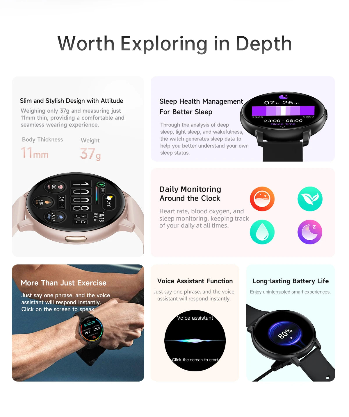 LIGE 2026 Smart Watch Men Women Bluetooth Call Heart Rate Health Monitor 1.38inch HD Screen Fashion Sports Men Smartwatch Women