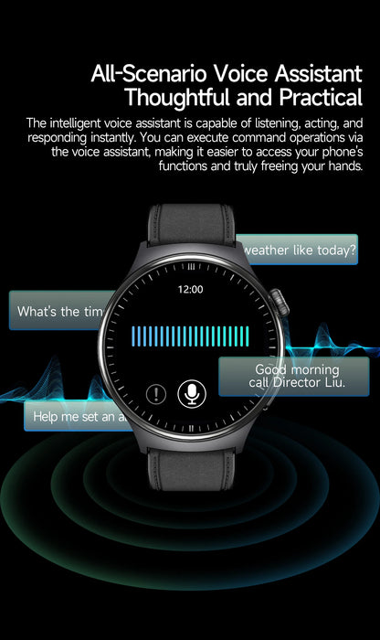 2026 New Accurate Diagnosis Smart Watch Body Fat ECG Blood oxygen BP Health Sport HD AMOLED Screen call Smart watch Men women