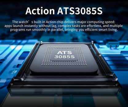 2026 New Men Smart Watch with Built in GPS Maps BT Call 100+ Sport Modes 3ATM Waterproof MP3 MP4 Playback Altitude Compass