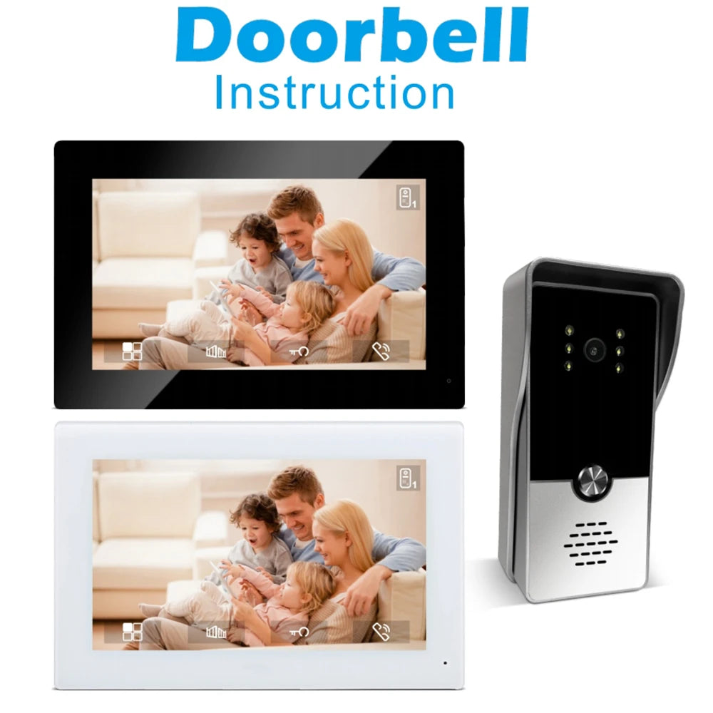 Video Intercom System | 7" Indoor Monitor | Two-Way Audio