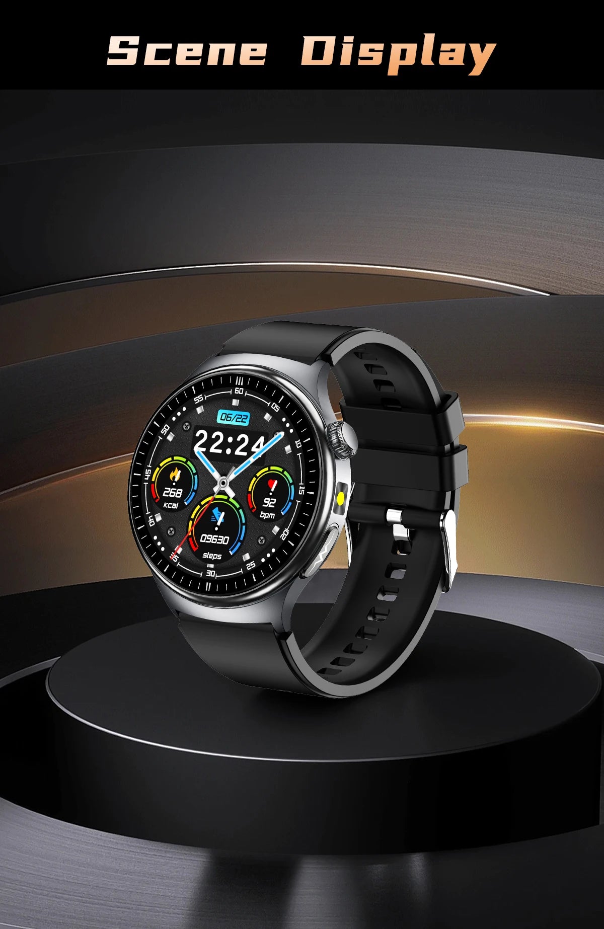 2026 New Accurate Diagnosis Smart Watch Body Fat ECG Blood oxygen BP Health Sport HD AMOLED Screen call Smart watch Men women